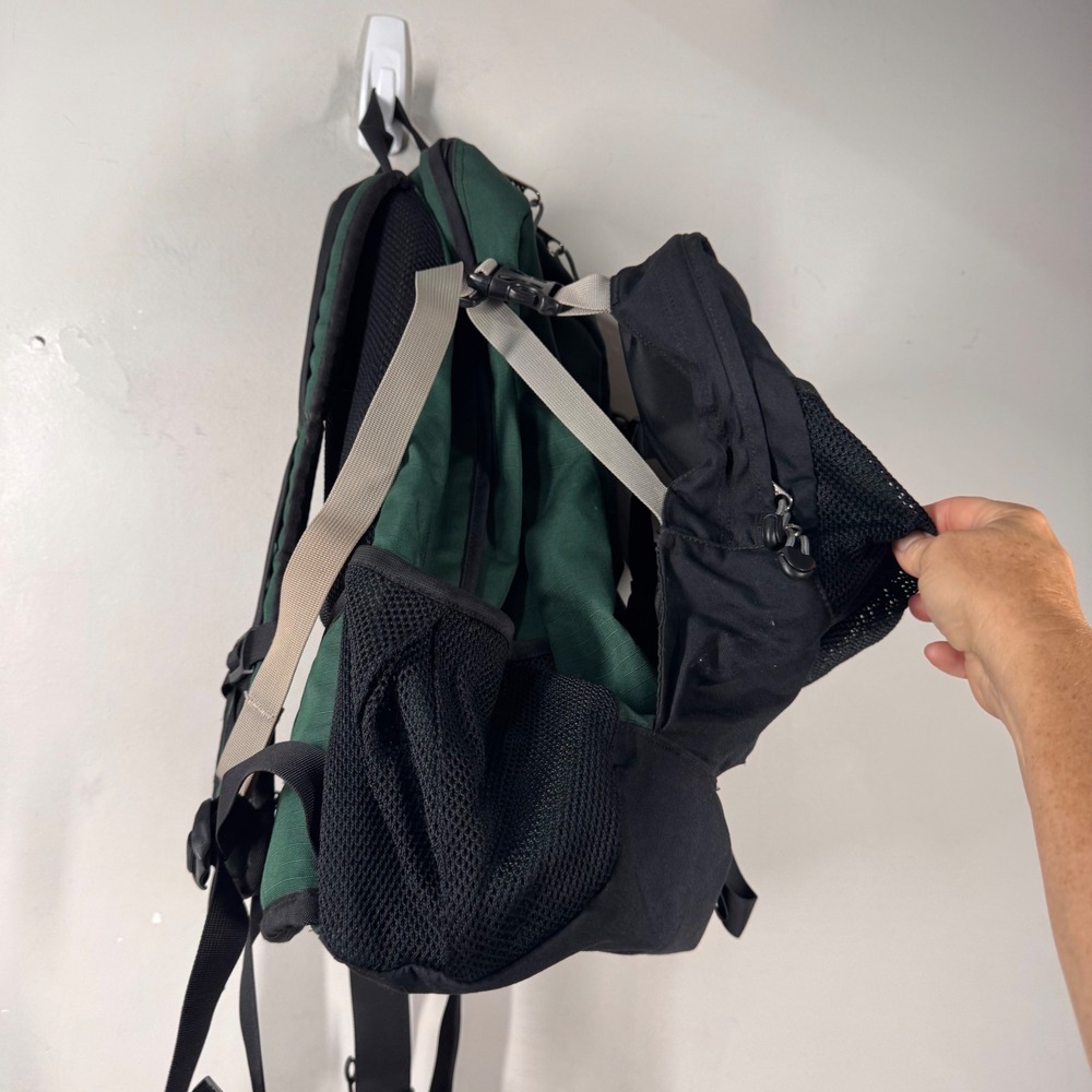 REI Whitney Daypack Backpack Forest Green Black Canvas Cordura DJL 011200 - Picture 10 of 16
